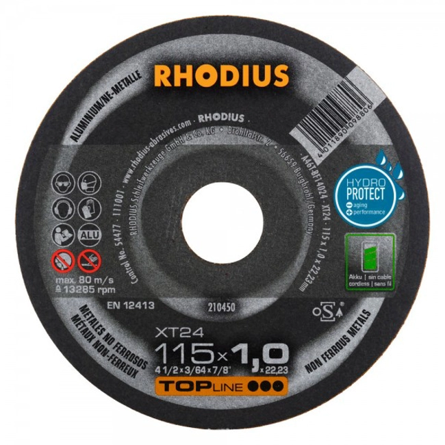 Vendita online Disco da taglio Rhodius 115X1,5 ultrasottili XT24